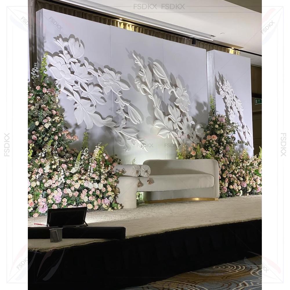Supplier Wedding - 웨딩 공급업체 화이트 아치 배경 3D