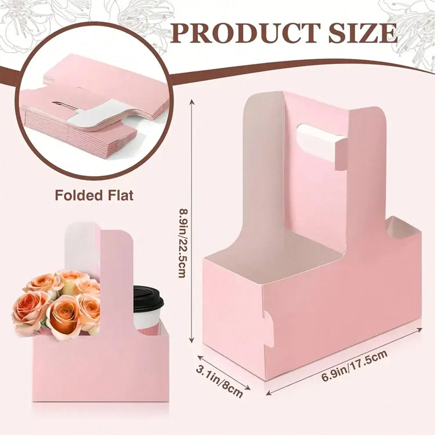 크래프트 종이 꽃 꽃다발 선물 가방 종이 재료, 꽃 포 - Wedding Hampers 리뷰 및 가격