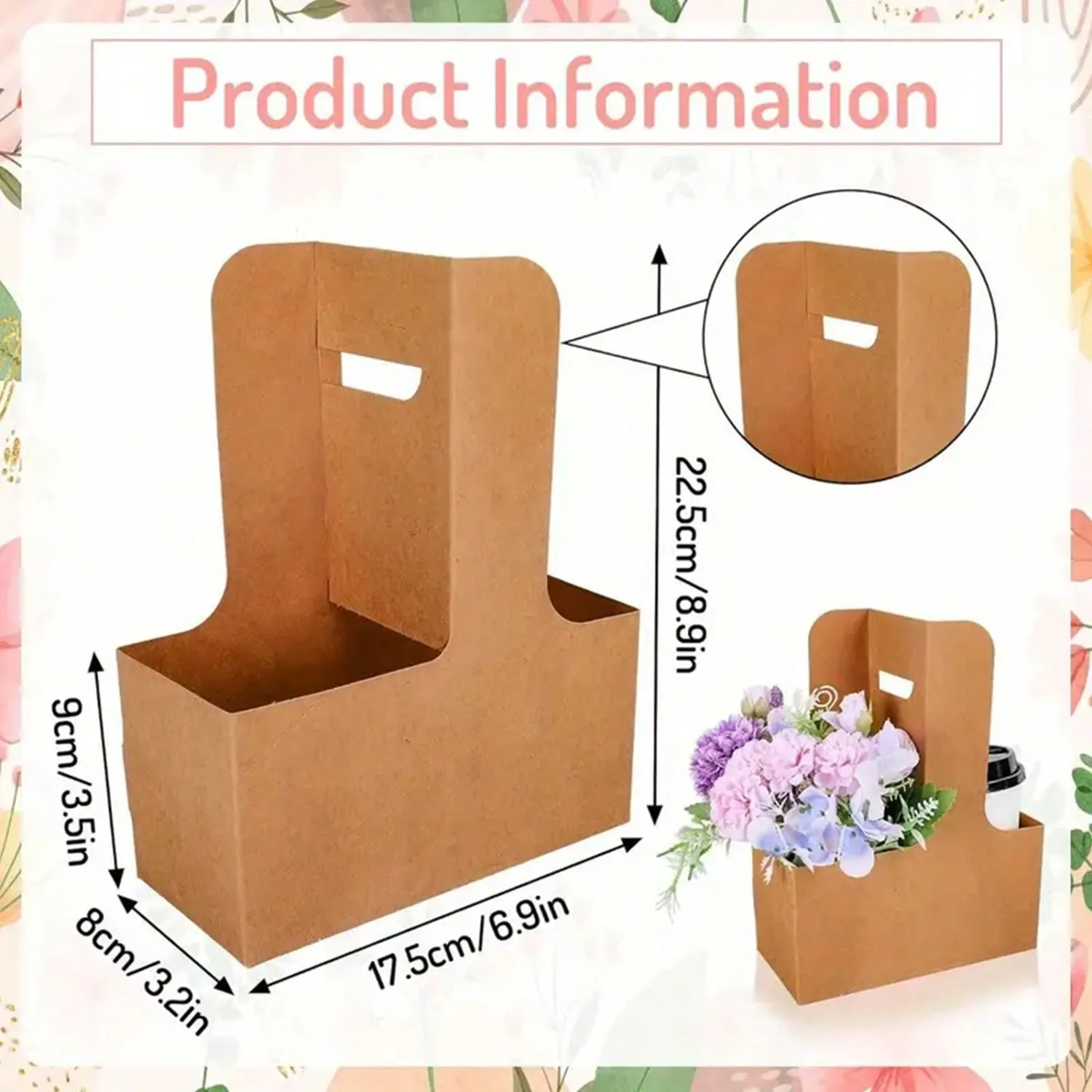 크래프트 종이 꽃 꽃다발 선물 가방 종이 재료, 꽃 포 - Wedding Hampers 리뷰 및 가격