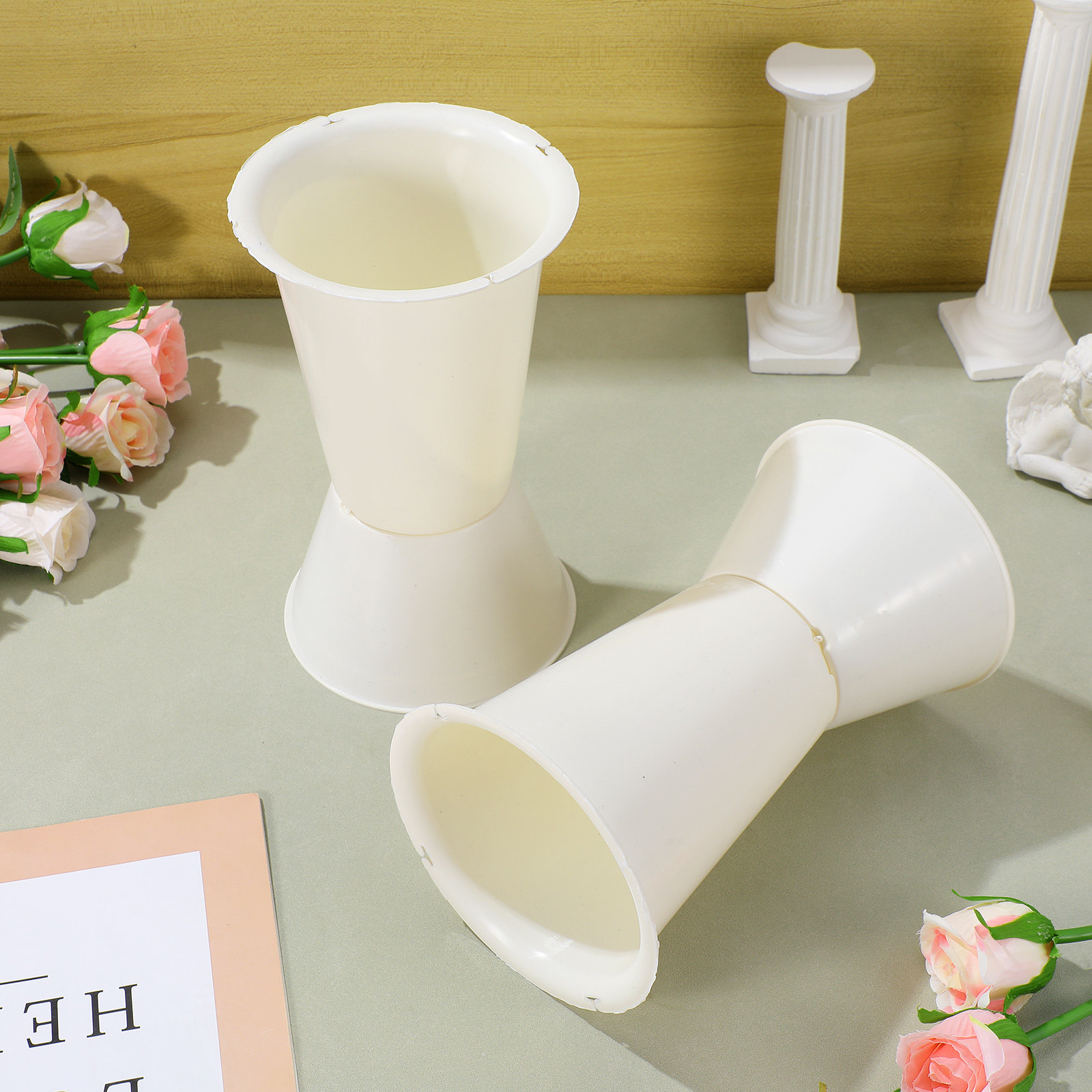 5Pcs 꽃다발 홀더 플라스틱 웨딩 플라워 스탠드 꽃꽂 - Wedding Support 리뷰 및 가격
