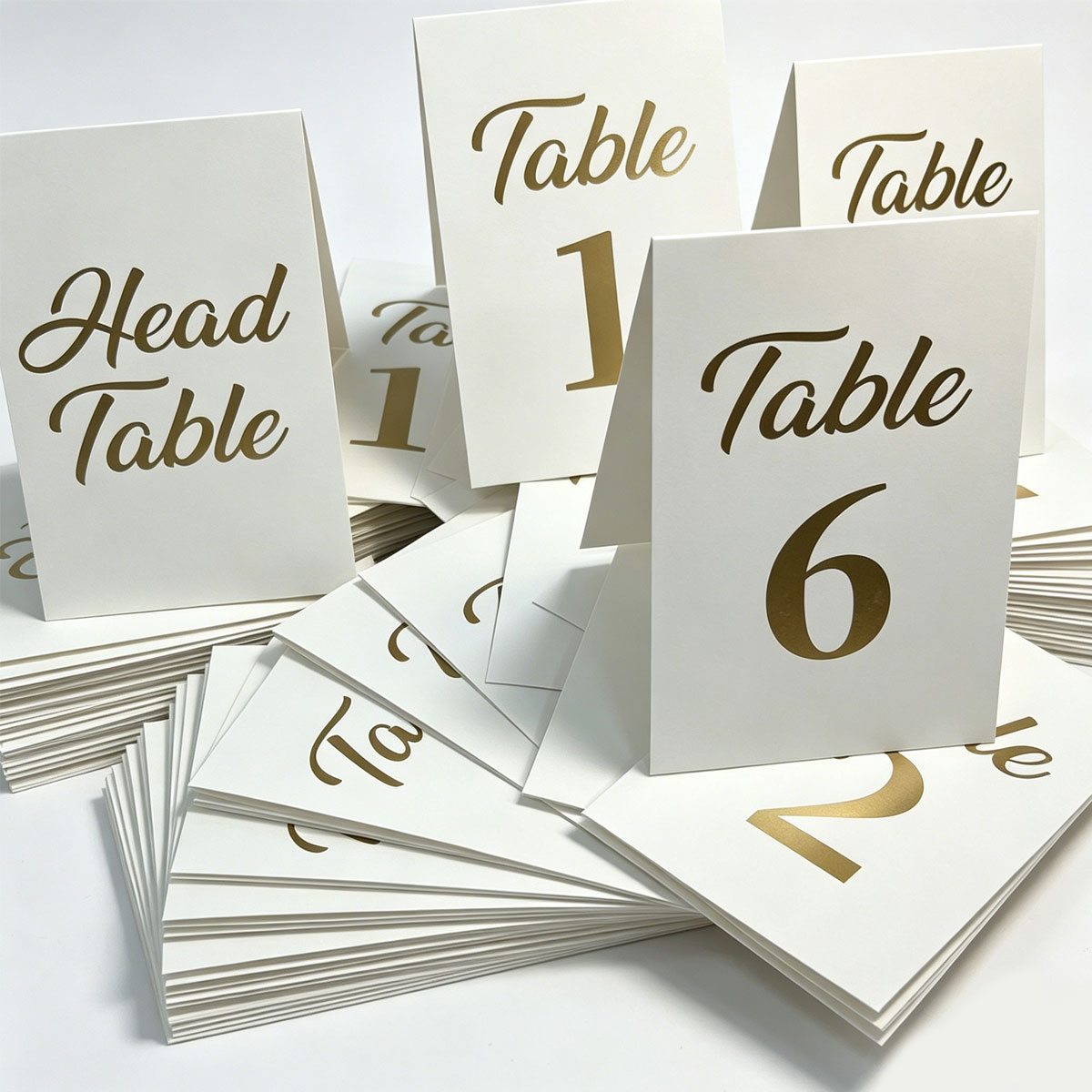 1세트 금박 웨딩 테이블 번호 카드, 텐트 스타일 테이 - Table Number Gold 리뷰 및 가격