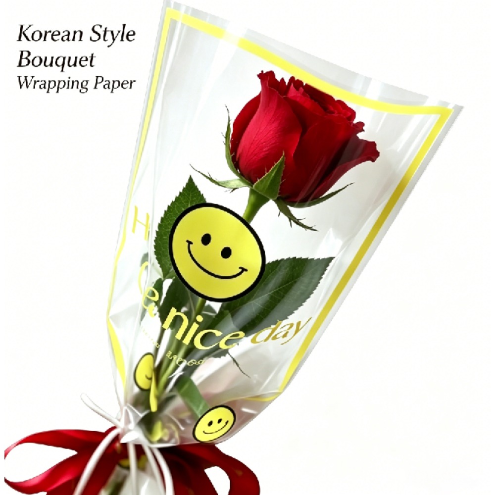 스마일리 멀티 플라워 꽃무늬 슬리브 DIY 선물 꽃다발 - Good Floral & Wedding Decor Supply Photos 리뷰 및 가격
